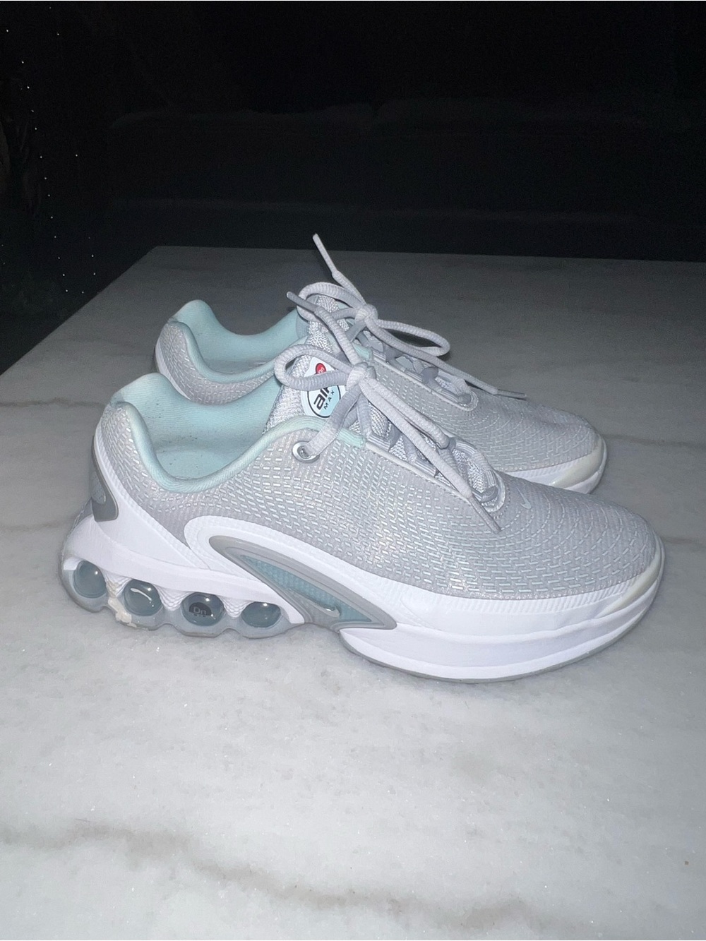 Nike Air Max Dn "Pure Platinum/Metallic Silver" Grade School Kids' Shoe
